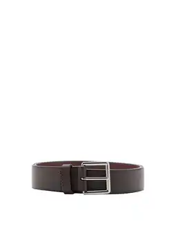 Wehkamp Mango Man leren riem bruin aanbieding