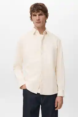 Wehkamp Mango Man Regular casual overhemd geel aanbieding