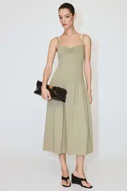 Wehkamp Mango midi jurk - kaki aanbieding