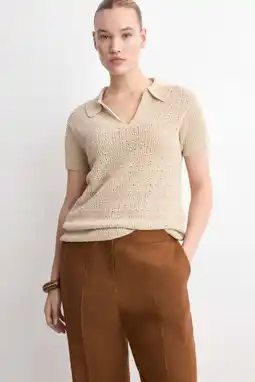 Wehkamp Mango gebreide top zand aanbieding