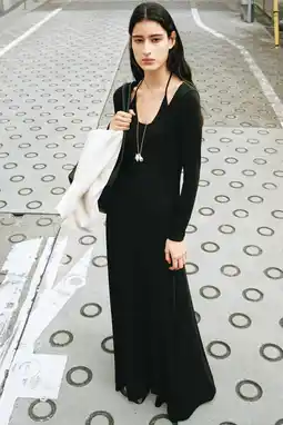 Wehkamp Mango maxi jurk zwart aanbieding