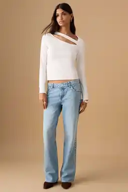 Wehkamp MANGO TEEN straight leg jeans medium blue denim aanbieding