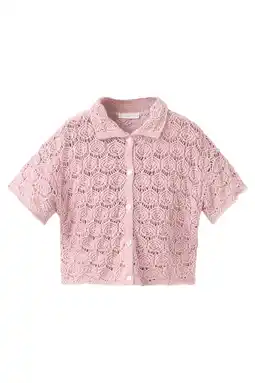 Wehkamp Mango Kids blouse lichtroze aanbieding
