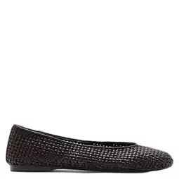 Wehkamp Mango leren ballerina's donkerbruin aanbieding