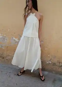 Wehkamp Mango maxi rok ecru aanbieding