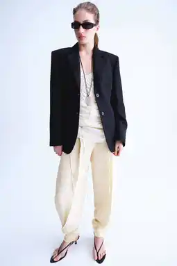Wehkamp Mango barrel regularwaist broek lichtgeel aanbieding