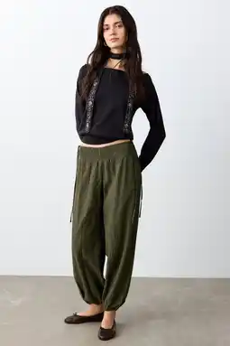 Wehkamp MANGO TEEN casual broek kaki aanbieding