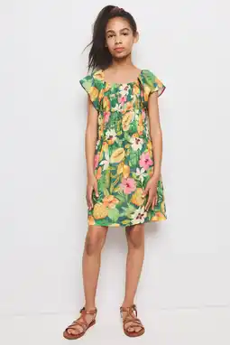 Wehkamp Mango Kids midi jurk groen aanbieding