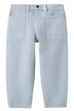 Wehkamp Mango Kids straight leg jeans light blue denim aanbieding