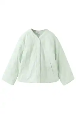 Wehkamp Mango Kids katoenen zomerjas met borduursels - lichtgroen aanbieding