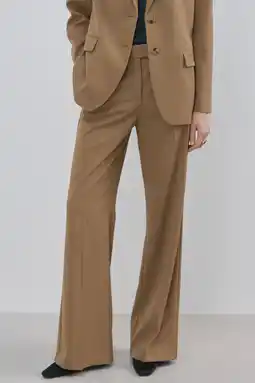 Wehkamp Mango straight regularwaist pantalon bruin aanbieding