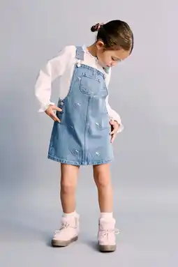 Wehkamp Mango Kids Hello Kitty denim spijkerjurk medium blue denim aanbieding