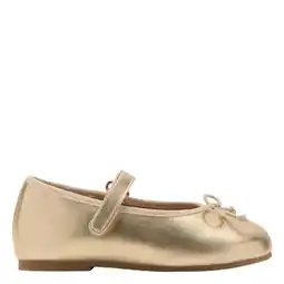 Wehkamp Mango Kids ballerina metallic goud aanbieding