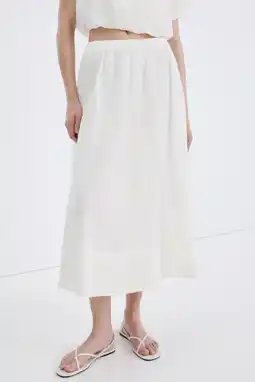 Wehkamp Mango midi rok broderie ecru aanbieding
