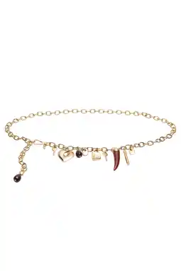 Wehkamp Mango riem met hangers goudkleurig aanbieding