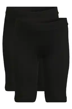Wehkamp Anytime biker shorts zwart (set van 2) aanbieding