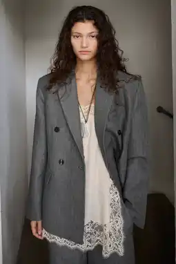 Wehkamp Mango oversized blazer grijs aanbieding