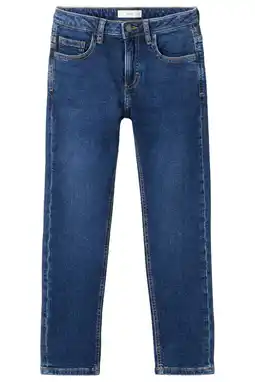 Wehkamp Mango Kids slim fit jeans dark blue denim aanbieding