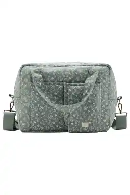 Wehkamp Mango Kids luiertas met bloemdessin groen aanbieding