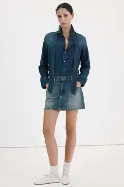 Wehkamp Mango blousejurk medium blue denim aanbieding