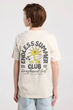 Wehkamp America Today T-shirt met backprint ivoor aanbieding