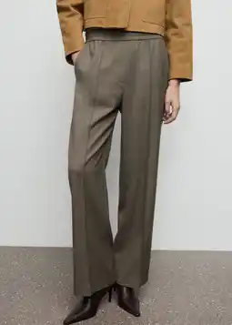 Wehkamp Mango straight regularwaist casual broek aanbieding