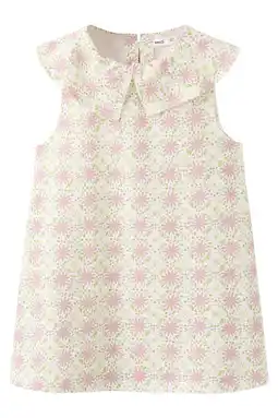 Wehkamp Mango Kids korte jurk ecru aanbieding