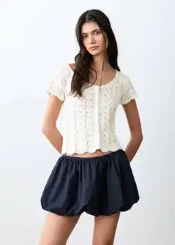 Wehkamp MANGO TEEN T-shirt ecru aanbieding