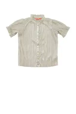 Wehkamp Z8 kids blouse met ruches zilver aanbieding