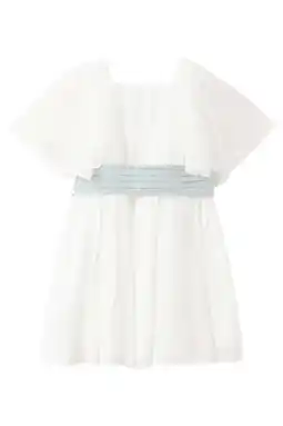 Wehkamp Mango Kids korte jurk wit aanbieding