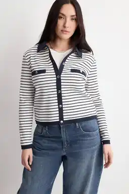 Wehkamp Mango vest donkerblauw aanbieding