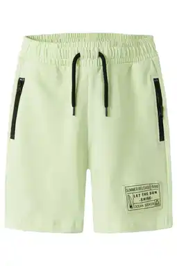 Wehkamp NAME IT KIDS regular sweatshort limegroen aanbieding