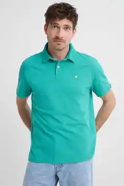 Wehkamp REPLAY regular polo turquoise aanbieding