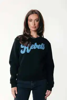 Wehkamp Colourful Rebel sweater zwart met glitter aanbieding