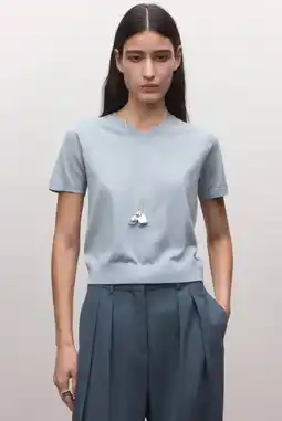 Wehkamp Mango sweater met wol grijsblauw aanbieding