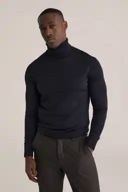 Wehkamp WE Fashion coltrui met wol fijn gebreid zwart aanbieding