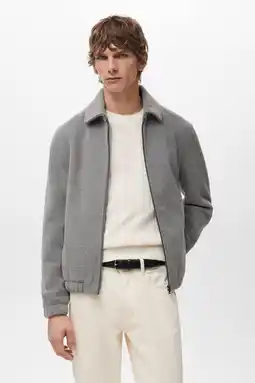 Wehkamp Mango Man fleecevest grijs aanbieding