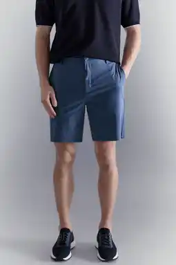 Wehkamp Mango Man slim chino short blauw aanbieding