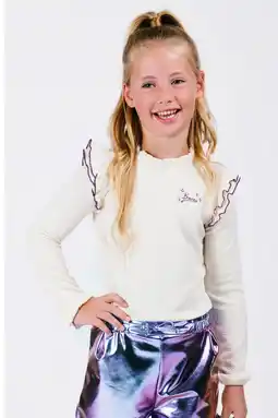 Wehkamp B.Nosy blousetop ecru aanbieding