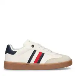 Wehkamp Tommy Hilfiger sneakers ecru/blauw/rood aanbieding