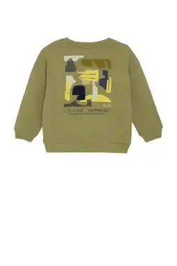Wehkamp Noppies kids sweater met backprint groen aanbieding