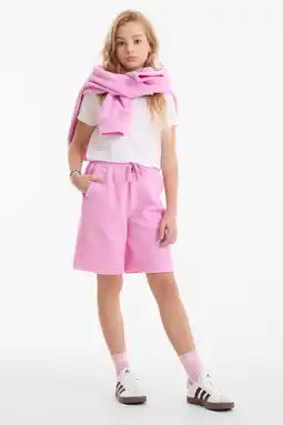 Wehkamp Anytime teddy fleece short roze aanbieding