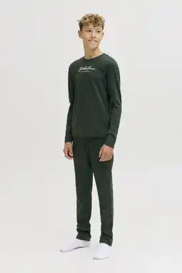 Wehkamp JACK & JONES JUNIOR loungeset donkergroen aanbieding