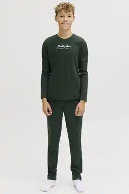 Wehkamp JACK & JONES JUNIOR loungeset donkergroen aanbieding