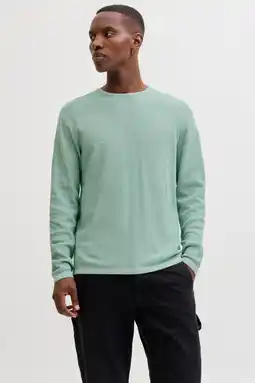 Wehkamp JACK & JONES ESSENTIALS trui fijn gebreid mintgroen aanbieding