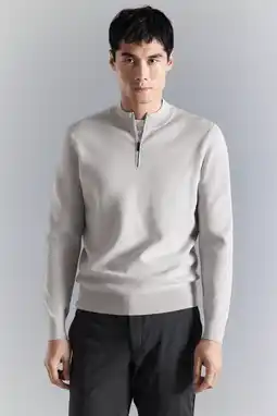 Wehkamp Mango Man gebreide trui lichtgrijs aanbieding
