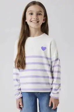 Wehkamp NAME IT KIDS trui lila fijn gebreid aanbieding