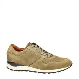 Wehkamp Greve Ryan nubuck sneakers taupe aanbieding