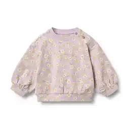 Wehkamp Wheat gebloemde sweater lila aanbieding