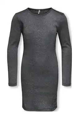 Wehkamp KIDS ONLY GIRL jurk met glitter zwart aanbieding
